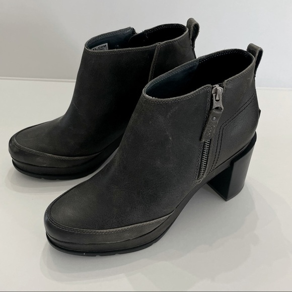 NEW! Sorel Blake Quarry Chunky Heeled Waterproof  Distressed Boots Size 10 - Picture 4 of 13